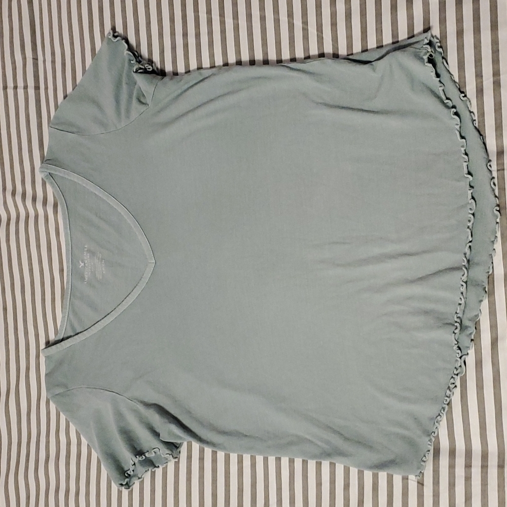American Eagle TShirt, Light Teal Green, Small